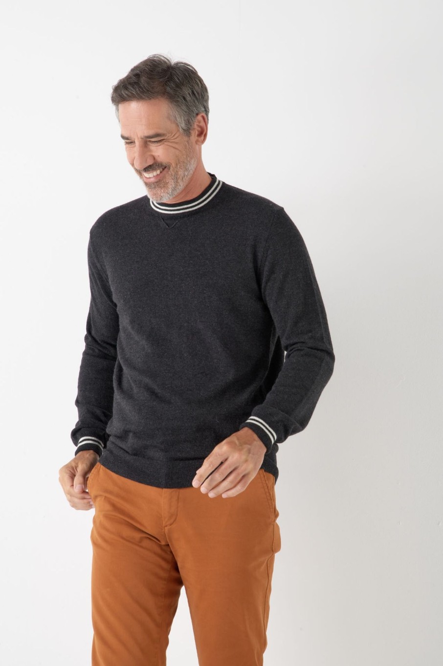 Pret-A-Porter Ollygan | Pull Laine Et Cachemire Col Rond Macao