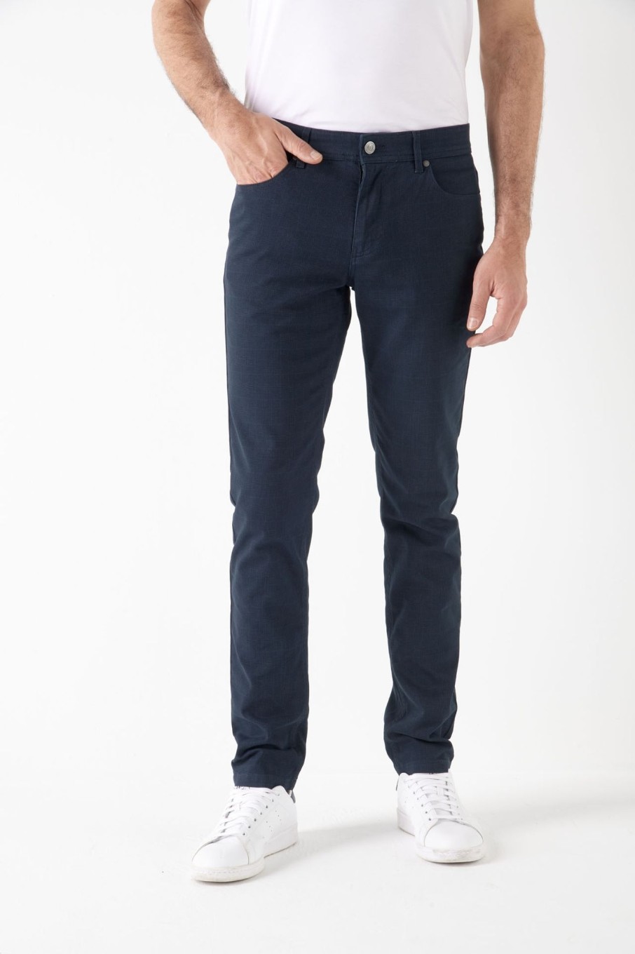 Pret-A-Porter Ollygan | Pantalon Droit Wanted A Carreaux